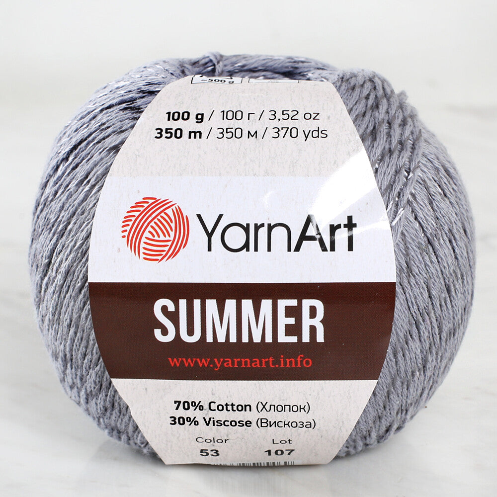Yarnart Summer Füme el örgü ipi ile hafif, şık ve nefes alan yazlık tasarımlar yaratın.