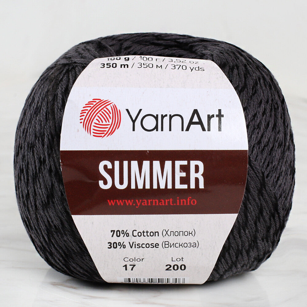 Yarnart Summer Siyah El Örgü İpi ile yazlık projelerinizde ferah ve şık bir kullanım deneyimi.