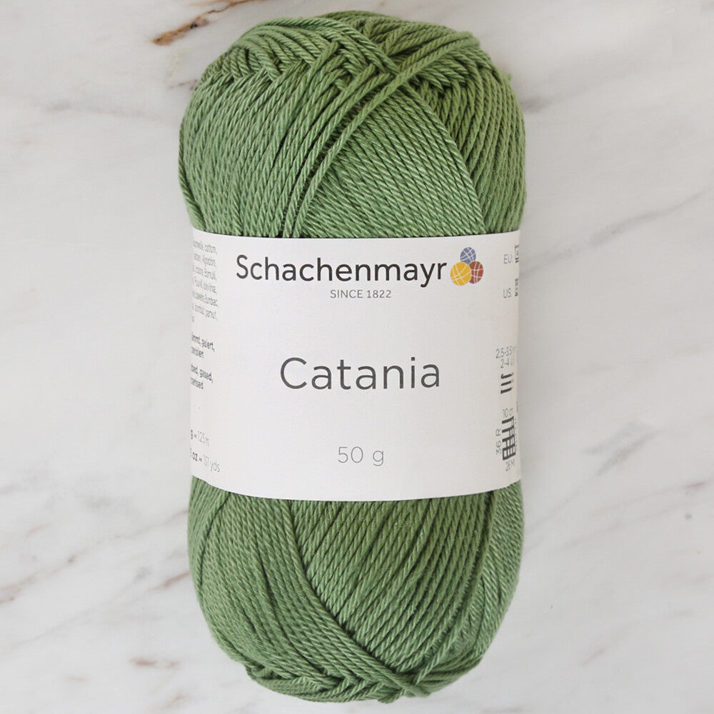 Schachenmayr Catania 50gr yeşil el örgü ipi yumuşak dokusu ve dayanıklı yapısıyla projelerinize canlılık katar.