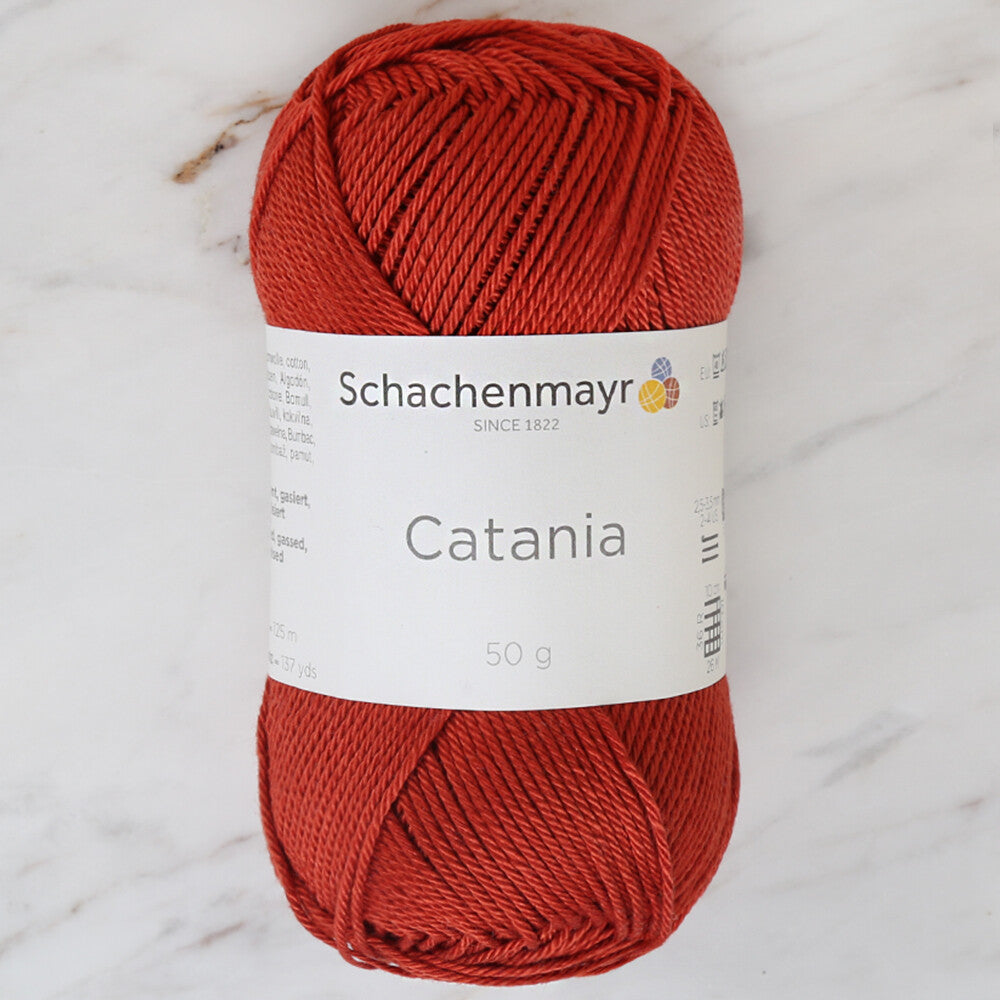 Schachenmayr Catania 50gr Tarçın el örgü ipi, canlı rengi ve yumuşak dokusuyla projelerinize kalite katar.
