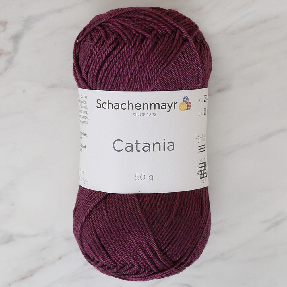 Schachenmayr Catania 50gr mor pamuk el örgü ipi solmaz renk kalitesiyle projelerinize canlılık katar.