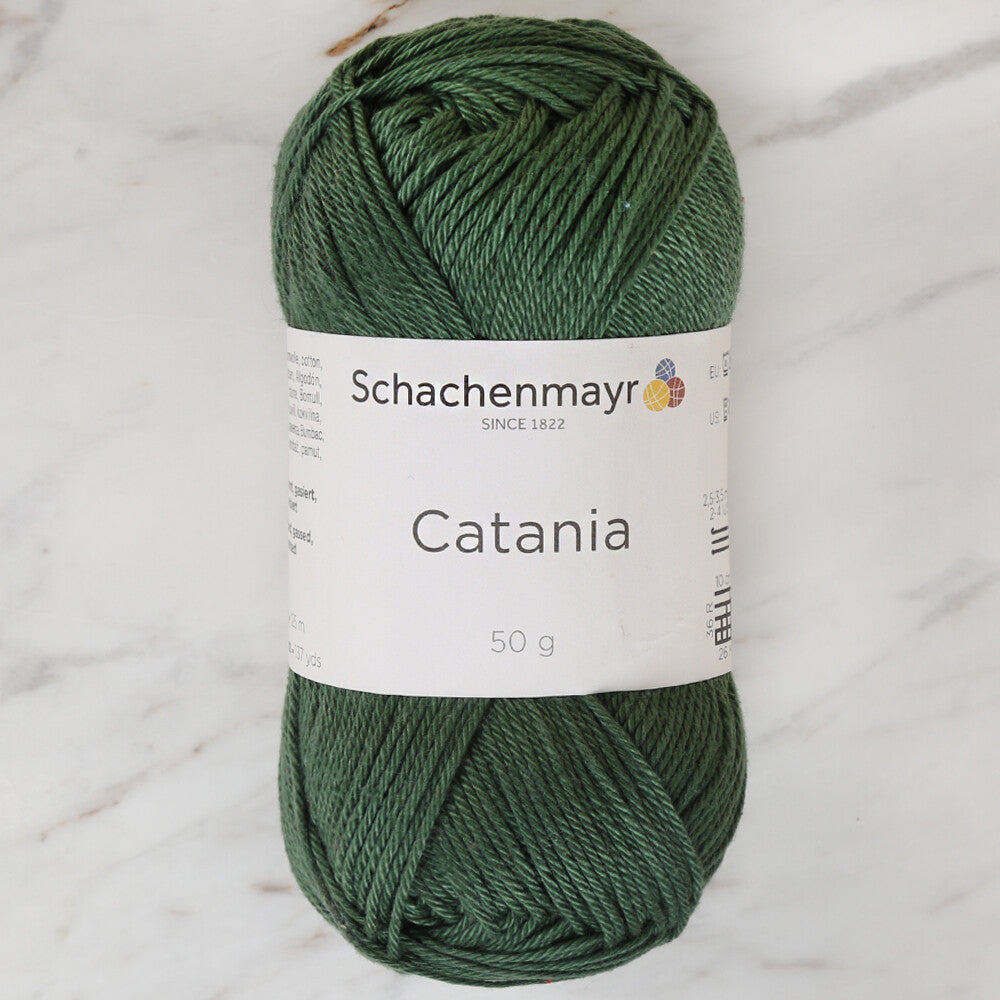 Schachenmayr Catania 50gr yeşil el örgü ipi yumuşak dokusu ve solmaz rengiyle projelerinize canlılık katar.
