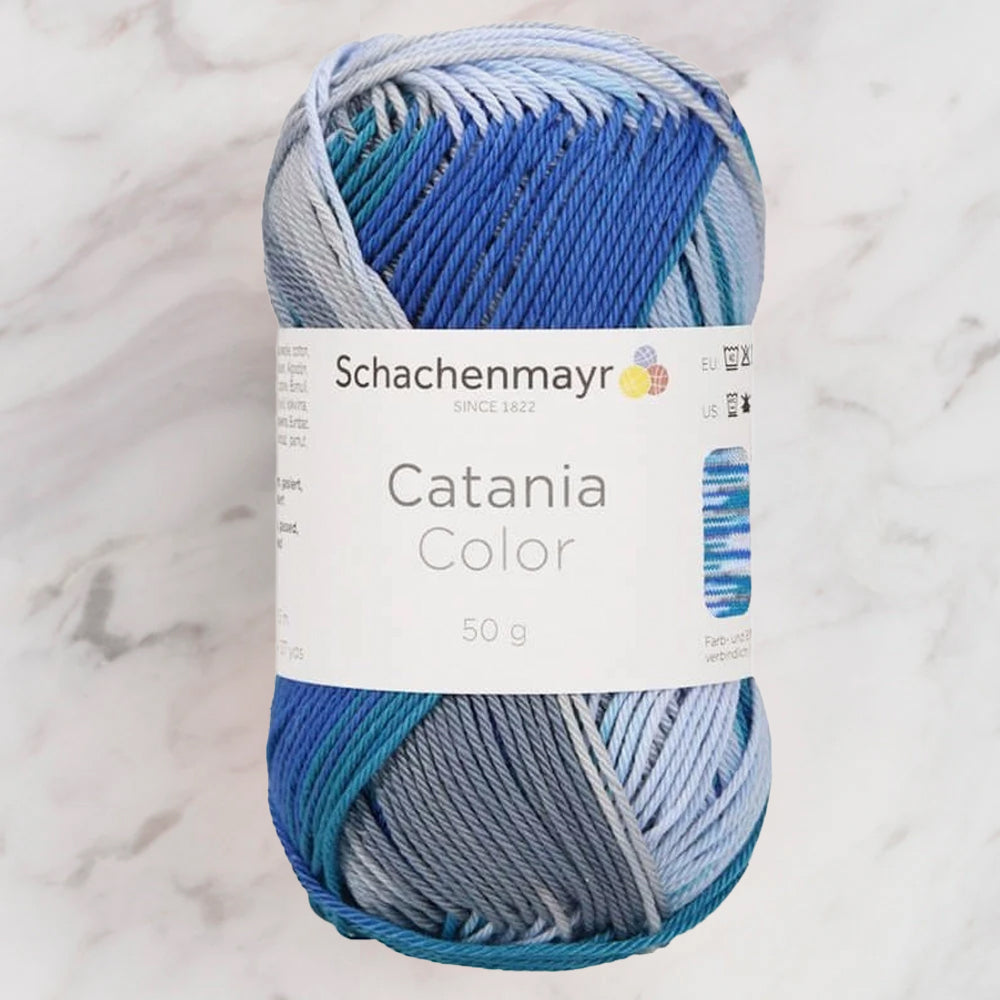Schachenmayr Catania Color 50gr ebruli pamuk ipi, solmaz renkleriyle örgü projelerinize canlılık katar.