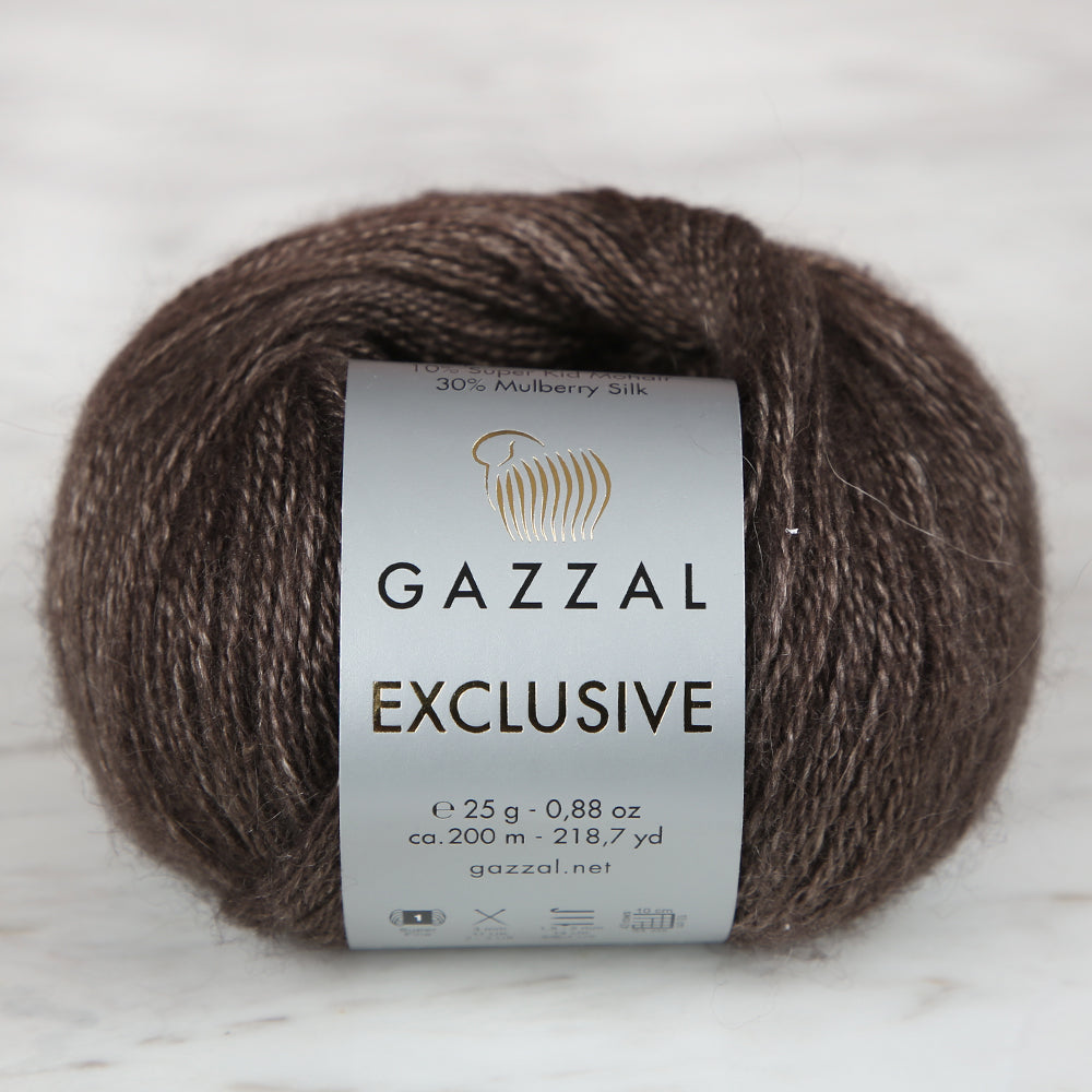 Gazzal Exclusive Kahverengi El Örgü İpi- 9914