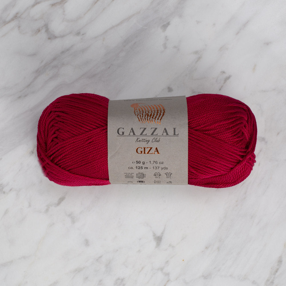 Gazzal Giza 50gr Kırmızı El Örgü İpi -2466