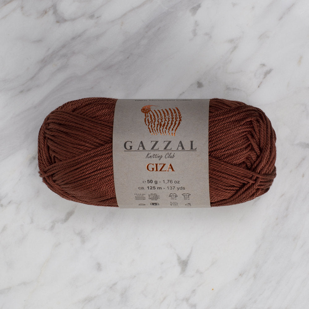 Gazzal Giza 50gr Kahve Rengi El Örgü İpi - 2485