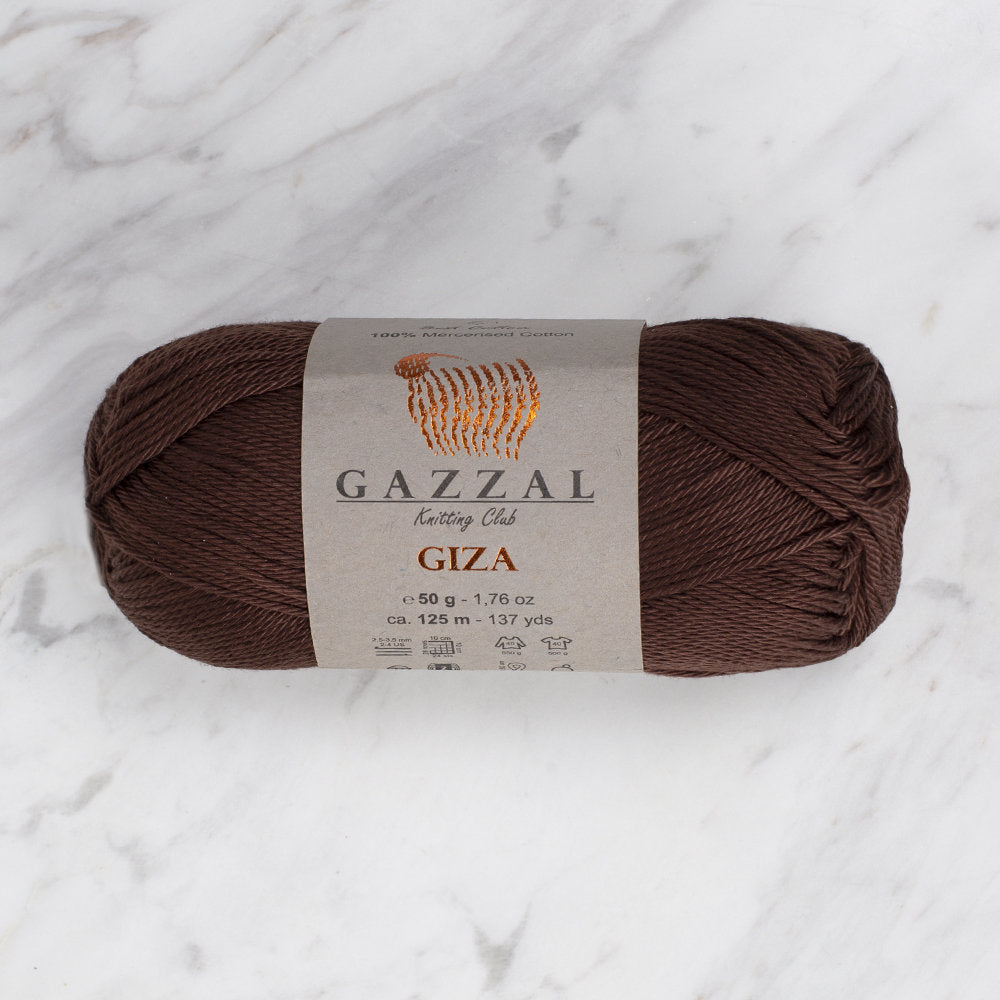 Gazzal Giza 50gr Kahve Rengi El Örgü İpi - 2486