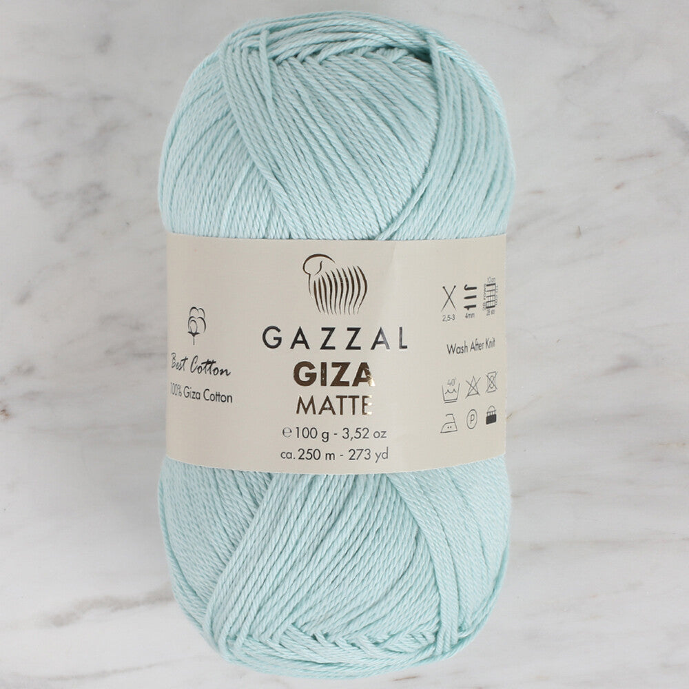 Gazzal Giza Matte Açık Yeşil El Örgü İpi - 5582