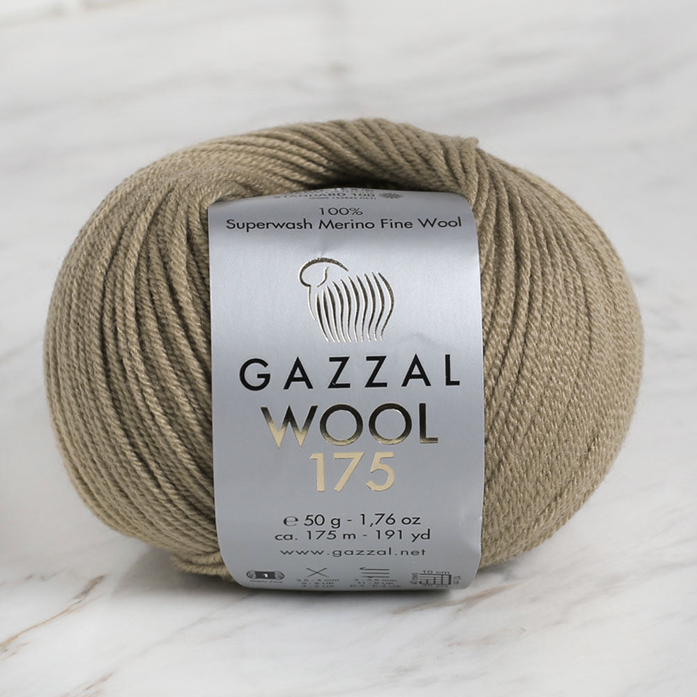 Gazzal Wool 175 50gr Haki El Örgü İpi - 308