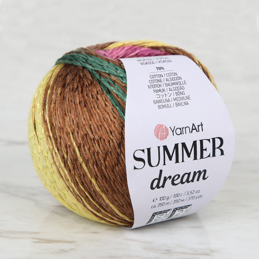 YarnArt Summer Dream 4308 ebruli ipiyle yazlık projelerinize nefes alan yapı ve canlı renk katın.