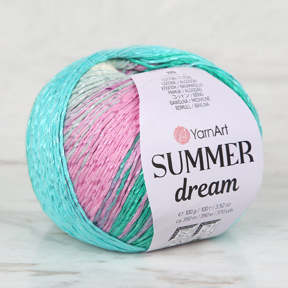 YarnArt Summer Dream 4309 ebruli el örgü ipi, yazlık projelerinize renk ve hafiflik katar.