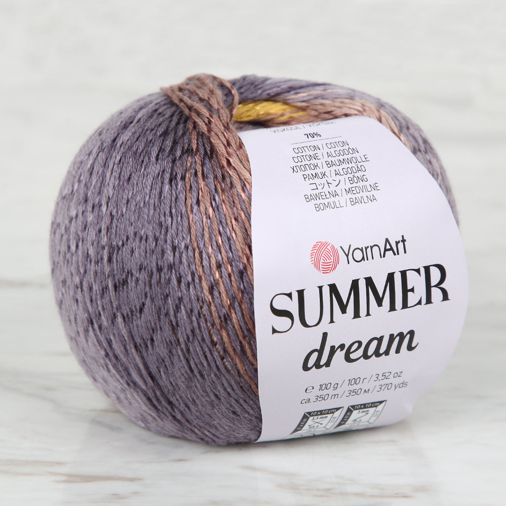 YarnArt Summer Dream 4310 ebruli ipi, yazlık projelerinize solmaz desen ve nefes alan konfor sunar.
