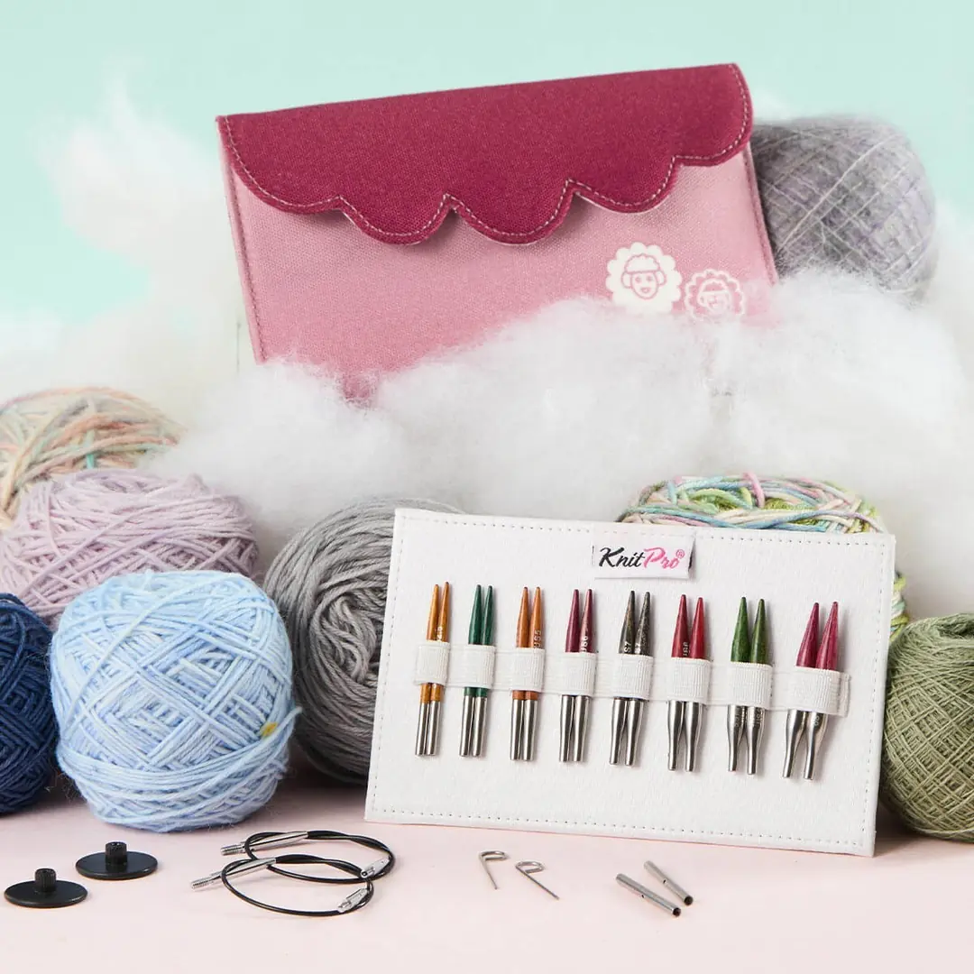 KnitPRO DREAMZ Mini Uçlu Set, 5 cm kısa uçlarıyla minik projelerde yumuşak dokusu ve hassas işçiliği sunar.