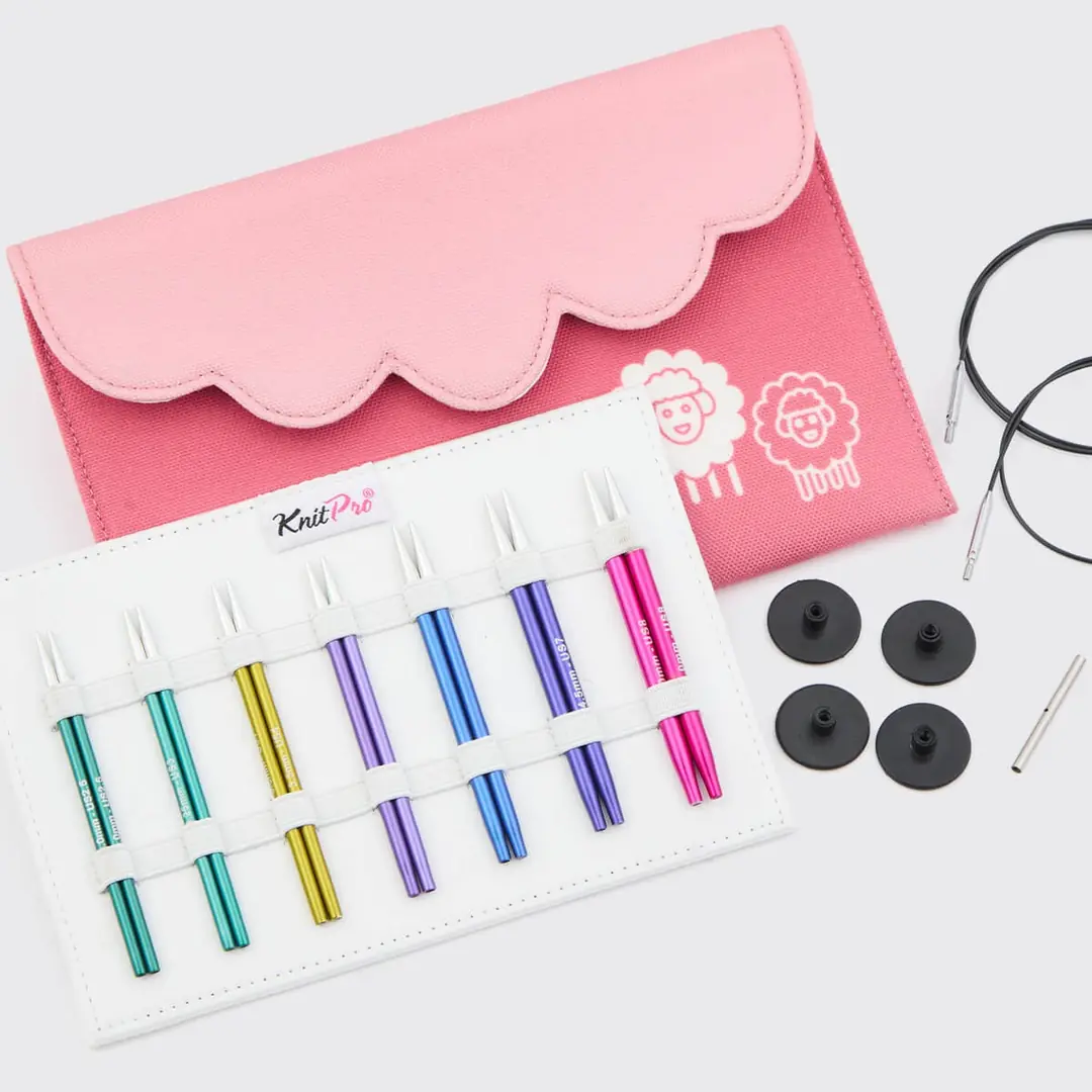 KNITPRO ZING Midi Set 13 cm normal uçlu 8 parça ile pürüzsüz ve hızlı örgü deneyimi.