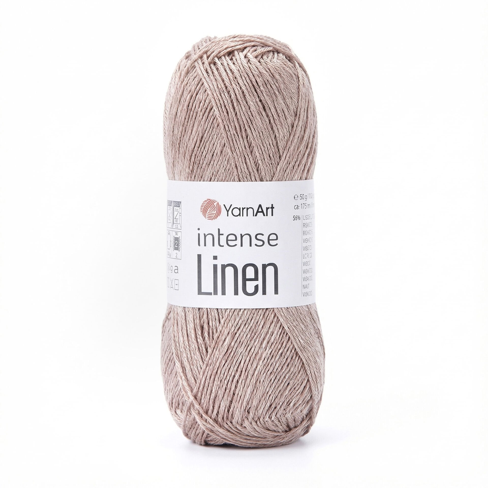 YarnArt Intense Linen 4103 el örgü ipi, doğal keten görünümlü ve dayanıklı yapısıyla öne çıkar.