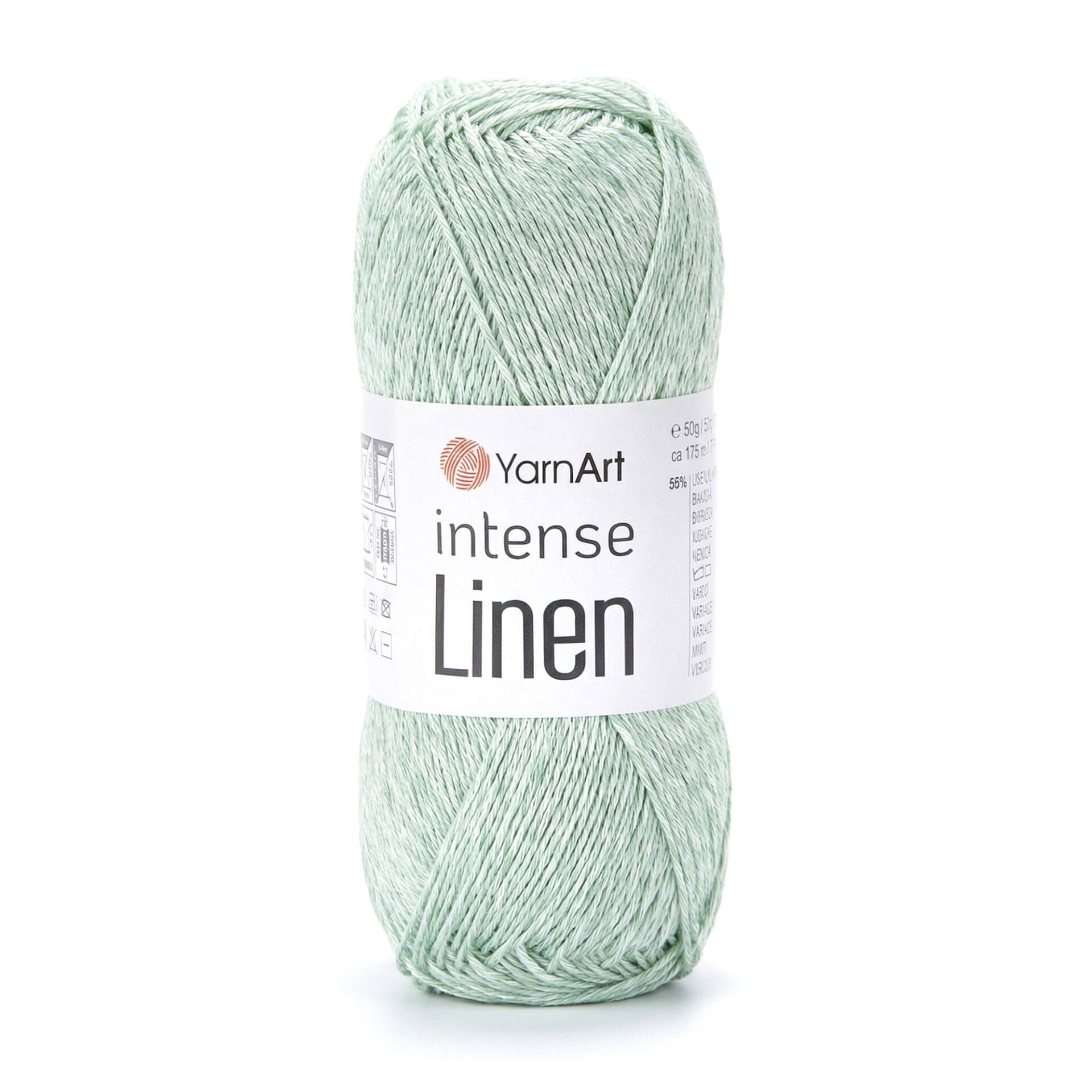 YarnArt Intense Linen 4124 el örgü ipi, doğal keten görünümüyle şık projeler sunar.