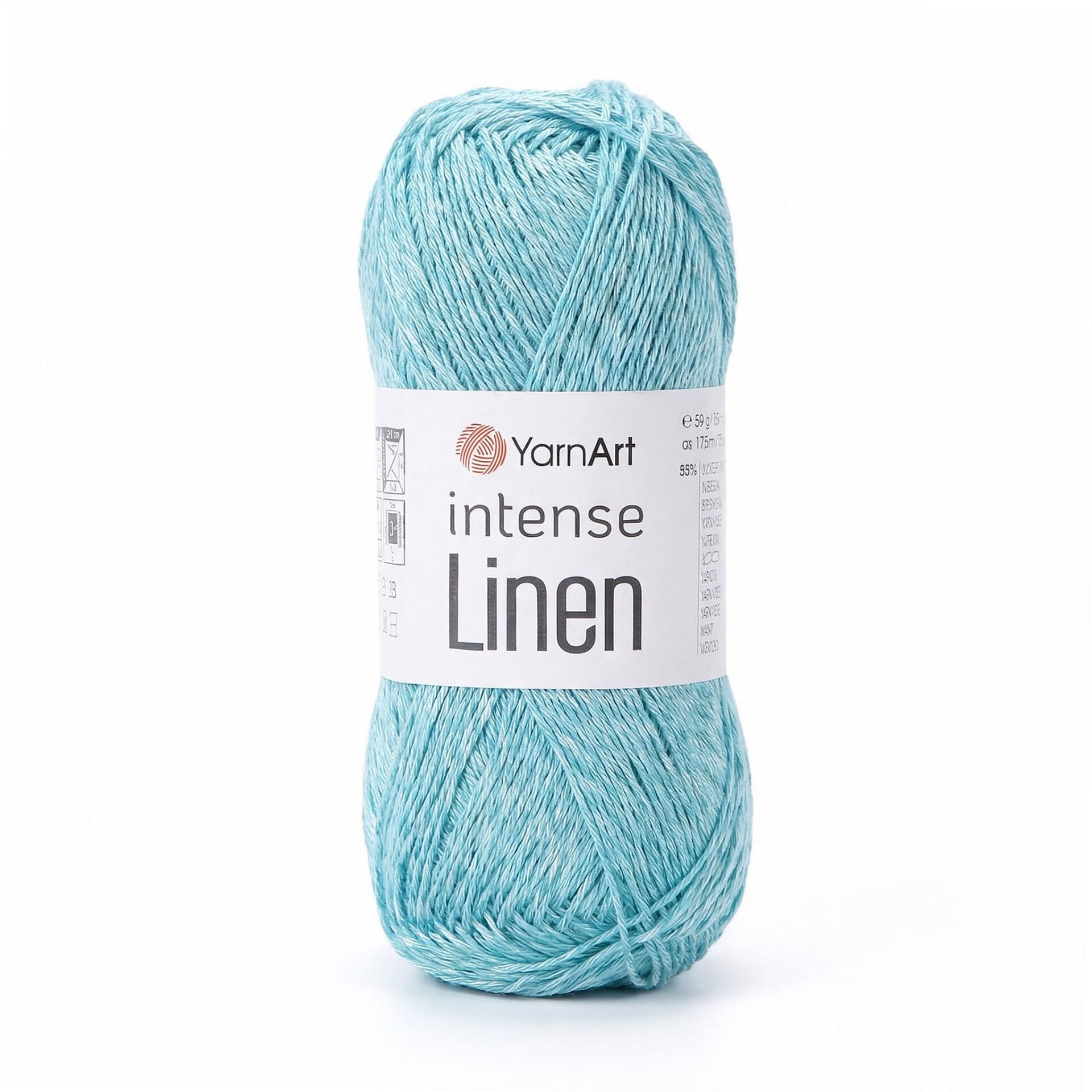 YarnArt Intense Linen 4130 el örgü ipi, doğal keten görünümlü ve dayanıklı bir yapıya sahiptir.