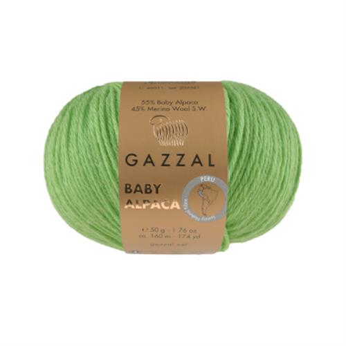 Gazzal Baby Alpaca El Örgü İpi -Antep Fıstığı (Pistachio)- 46033