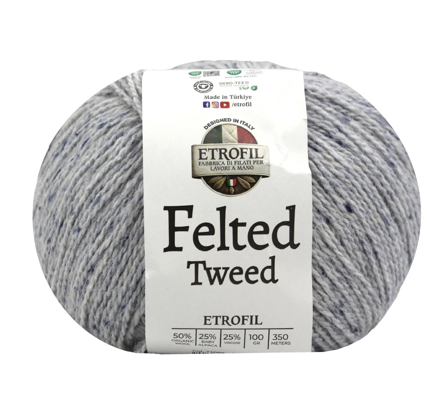 Felted Tweed 100g 350m - 71068 GRANİT SİS