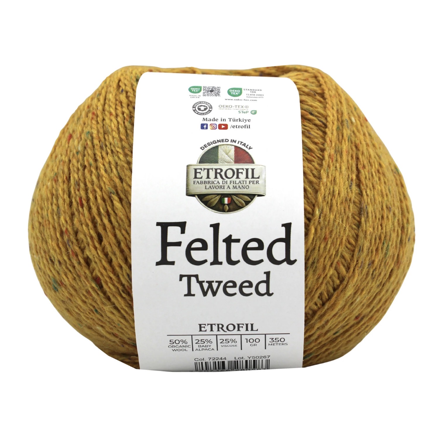 Felted Tweed 100g 350m - 72244 AMBER DOKUSU