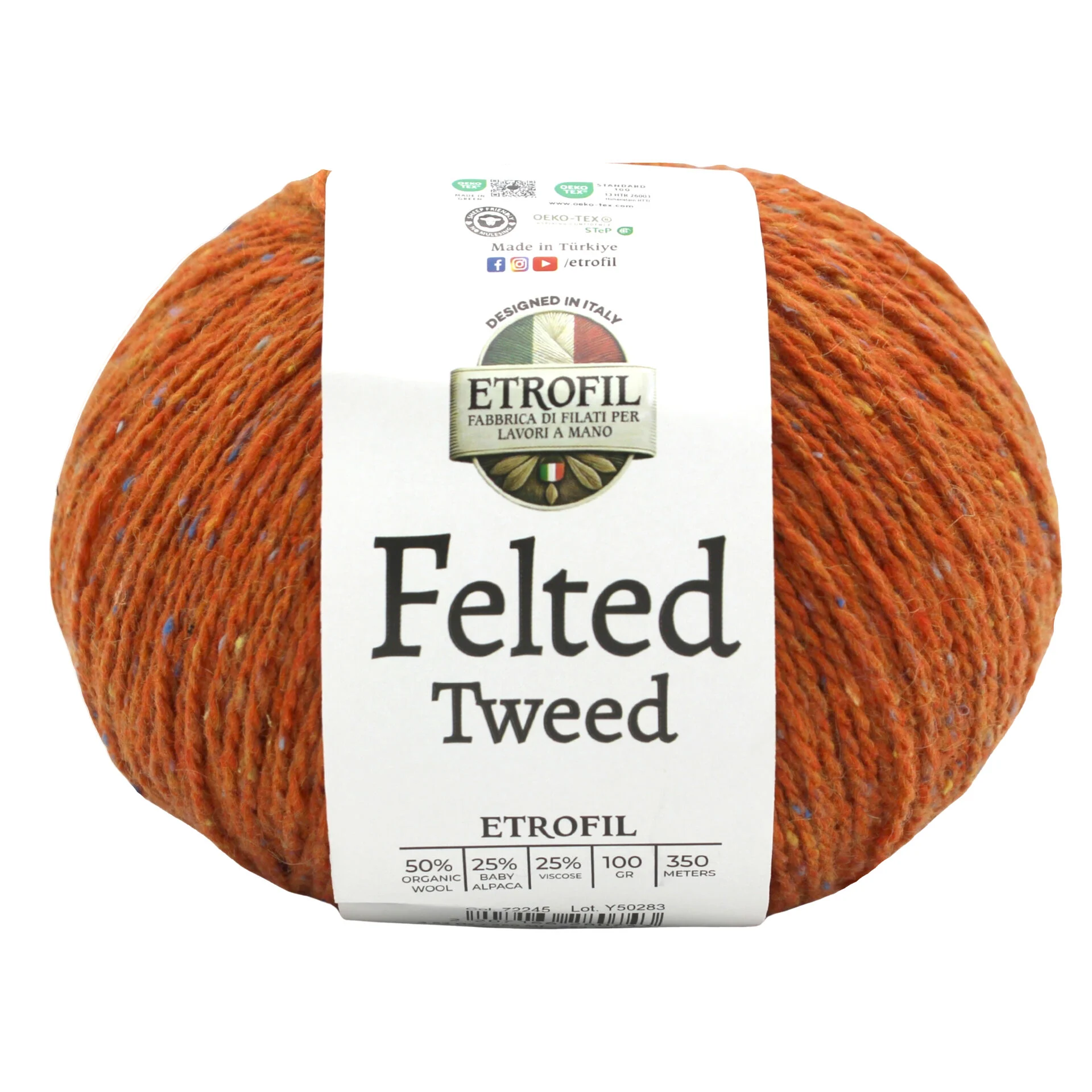 Felted Tweed 100g 350m - 72245 YANIK KEHRİBAR