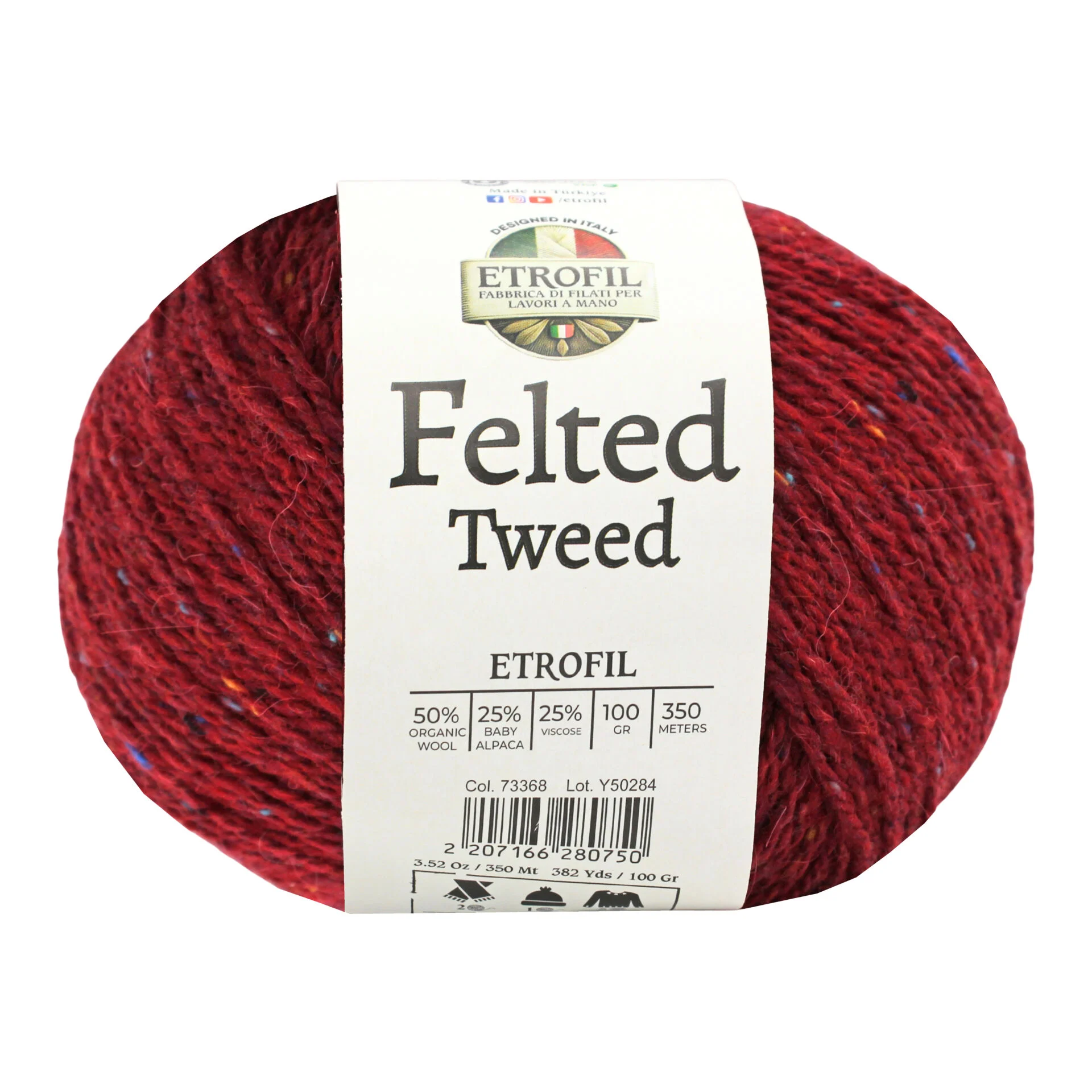 Felted Tweed 100g 350m - 73368 NAR KIRMIZISI