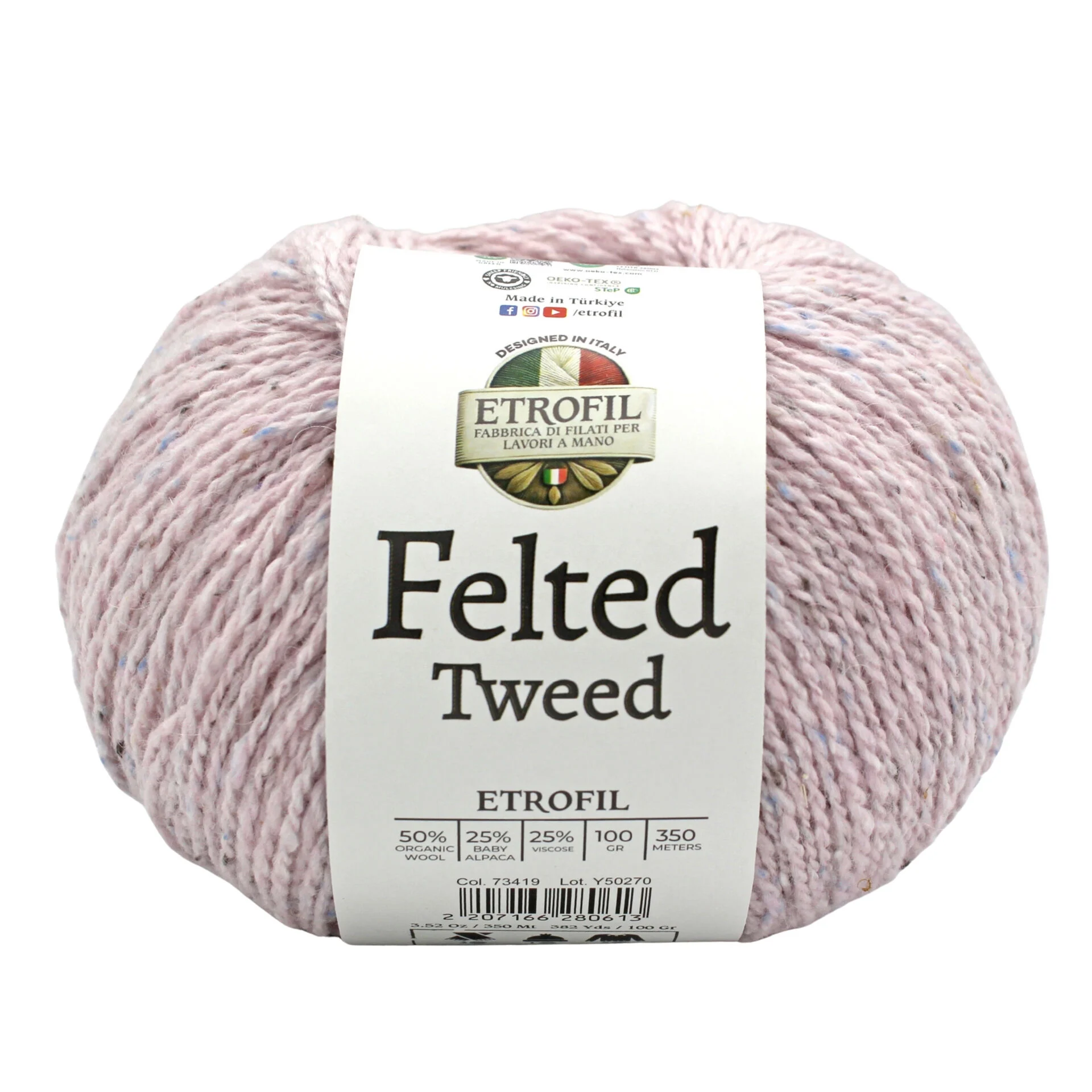 Felted Tweed 100g 350m - 73419 PUDRA MERMER