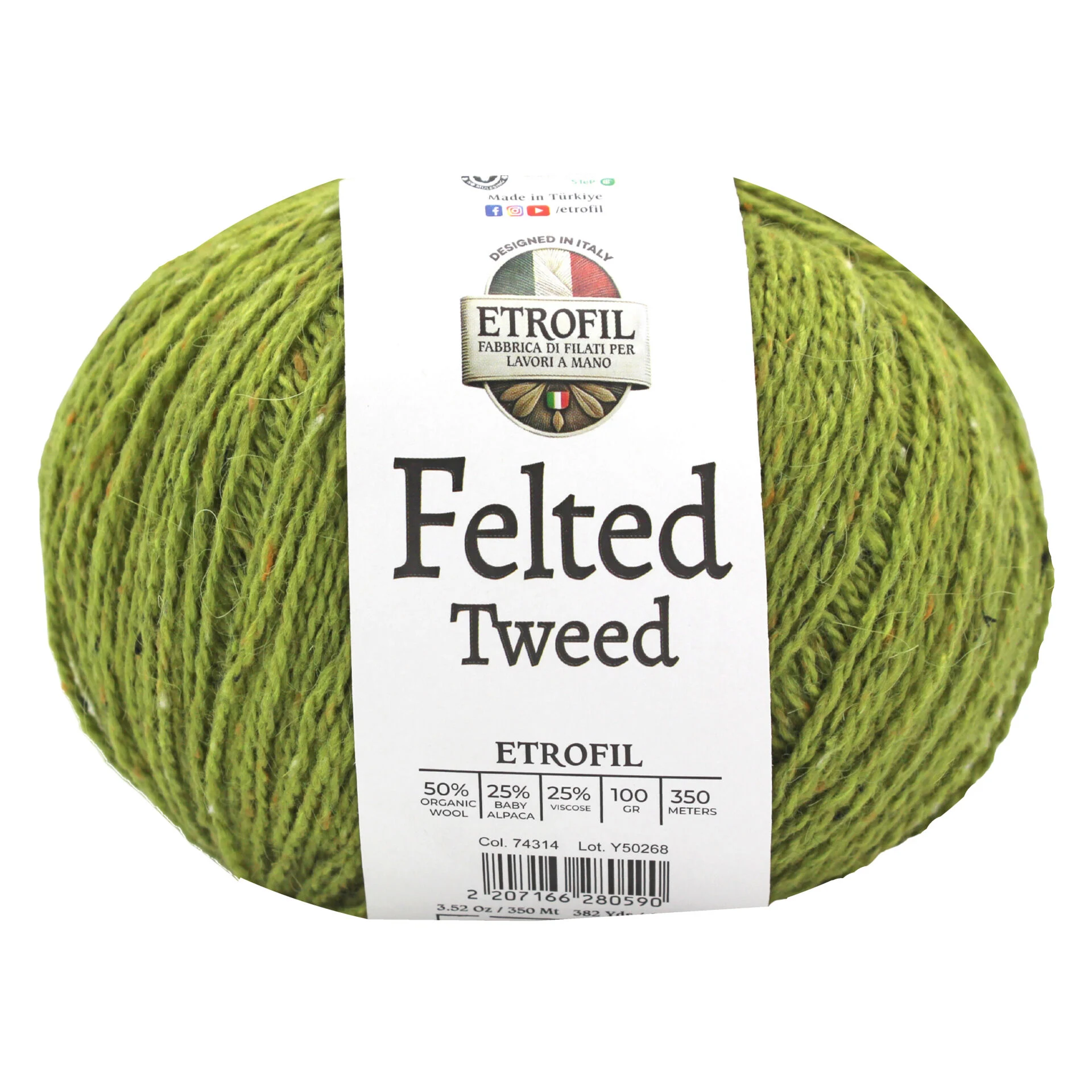 Felted Tweed 100g 350m - 74314 YOSUN YEŞİLİ